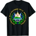 thumbnail image 2 of El Salvador Flag El Salvador Emblem Design Salvadoran T-Shirt, 2 of 3