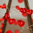 thumbnail image 5 of Asisol Red Heart String Lights, 16.5ft 50 LED Battery Operated Heart Shape Fairy Lights for Wedding Valentine's Day Kids Bedroom Party Mother's Day Indoor Outdoor Decor, 5 of 7