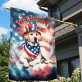 thumbnail image 3 of Labrador Retriever Patriotic Welcome for 4Th of July Independence Day House Flag 28x40in Double Sided Lab Dog Lover Gifts Outdoor Decor - 00010, 3 of 5