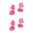 thumbnail image 4 of Redempat 4 Pieces/Set Cake Mold Portable Reusable Replacement Christmas Themed Household Kitchen Baking Cookie Mould Tool Pink 2Set, 4 of 6