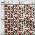 thumbnail image 1 of oneOone Georgette Viscose Fabric Leaves & Floral Block Printed Craft Fabric BTY 42 Inch Wide, 1 of 4