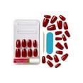 thumbnail image 3 of KISS Gel Fantasy Sculpted Halloween Press-On Nails, Solid Red, Medium, Coffin, 31 Ct., 3 of 7