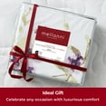thumbnail image 5 of Mellanni Sheet Set Microfiber, Extra Deep Pocket, 4 Piece California King, Madison Purple, 5 of 9