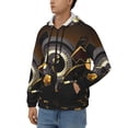 thumbnail image 2 of JUNZAN Casino Cards Print Men's Zip Up Hoodie Athletic Hoodies Long Sleeve Hooded Sweatshirts With Pockets (S-3XL), 2 of 6