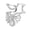 B Silver, variant on Nail Ring 3D Butterfly Flower Wing Design Detachable Nail Cap Ring Set Sparkling Cubic Zirconia Manicure Ring