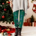 thumbnail image 6 of Gamivast Christmas Leggings for Women Soft Striped High Waisted Christmas Tree Pajama Pants Stretchy Tummy Control Ankle Length Workout Running Leggings Winter Fashion Outfits, 6 of 6
