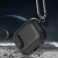 thumbnail image 5 of Carbon Fiber Texture Case for Airpods Pro 2 Anti-Drop Protective Cover for Airpods 3 2 1 Hard Shell with Keychain (Black Green,for AirPods 1 2), 5 of 7