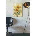 thumbnail image 2 of Epic Graffiti 'Summer Sunflowers I on Barn Board' by Albena Hristova, Canvas Wall Art, 18"x26", 2 of 2