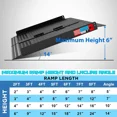 thumbnail image 4 of 2ft Wheelchair Ramp for Home Steps, Aluminum Threshold Ramp 600 lbs Capacity, Portable Folding Ramp Non-Slip Adjustable for Indoor Outdoor Mobility Scooter, 4 of 6