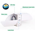 thumbnail image 3 of Aplique de pared LED moderno de 10 W con carcasa de aluminio, resistente al agua IP65, iluminación superior/inferior, blanco cálido de 3000 K para uso interior/exterior (blanco), 3 of 5