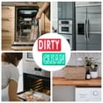thumbnail image 3 of KAKOWELY 1pc Useful Magnetic Indicator Dual Side Cleaning Sign Dishwasher Magnet Sign,3.54"X1.97"X0.04", 3 of 4