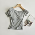 thumbnail image 2 of Tnhcen Women's One Shoulder Top with Built in Bra Summer Cotton Sleepwear Sleeveless Cami Loungewear Ruffle Top for Women S-XL, 2 of 9