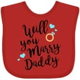thumbnail image 3 of Inktastic Will You Marry Daddy-ring Boys or Girls Baby Bib, 3 of 4