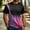 Pink, variant on Dry Fit Tee Shirts Mens Gradient Workout Short Sleeve Graphic Tees Classic Fit Mesh Pullover Crew Neck Summer Mens Shirts