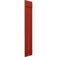thumbnail image 2 of Ekena Millwork 11 1/4"W x 41"H True Fit PVC Two Board Spaced Board-n-Batten Shutters, Fire Red (Per Pair - Hardware Not Included), 2 of 8