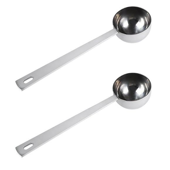 2pcs Coffee Scoop Teaspoon Tablespoon Stainless Steel Powder Measuring Spoons
