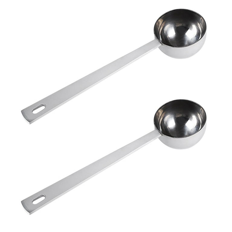 Measuring Spoon, 1/8 Cup Round 2Pcs Coffee Measuring Scoop 30ml Capacity  For Bar For Kitchen 