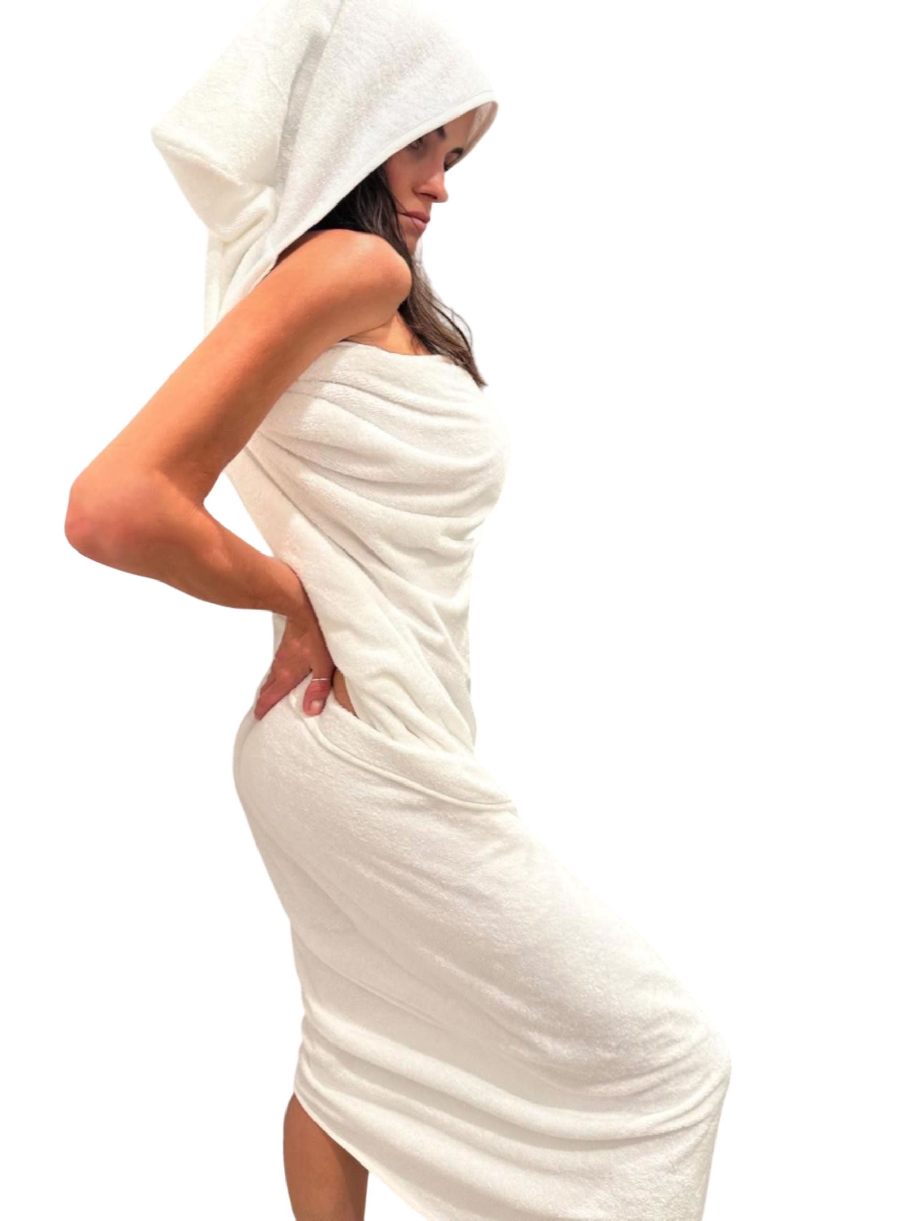 Towel Beach Spa Fitted White