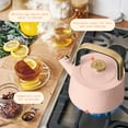thumbnail image 5 of Beautiful 1.8L Ceramic Non-Stick Stovetop Tea Kettle, Rose by Drew Barrymore, 5 of 12