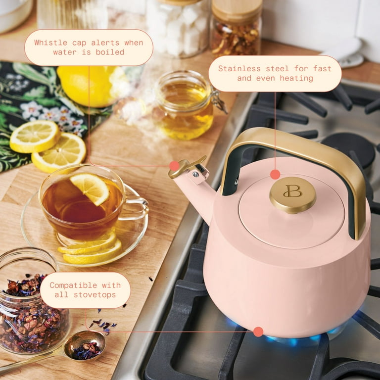 Beautiful by Drew Barrymore 1.8 L Ceramic-Coated Stovetop Tea