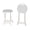 White, variant on Folding Stool with Handle and Non-Slip Feet, 600 lbs Capacity Portable Folding Bar Stool for Adults, 27.5 Inch High Backless Folding Chair for Kitchen, Home Bar, Gaming and Party