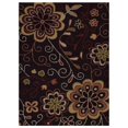 thumbnail image 1 of Glitzy Rugs UBSK00656T0004A1 3 ft. x 5 ft. Hand Tufted Floral Wool Area Rug, Brown, 1 of 1