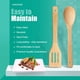 thumbnail image 4 of Cucharas de madera, espátulas y más para una cocina saludable Juego de 6 utensilios de cocina de bambú natural, 4 of 7