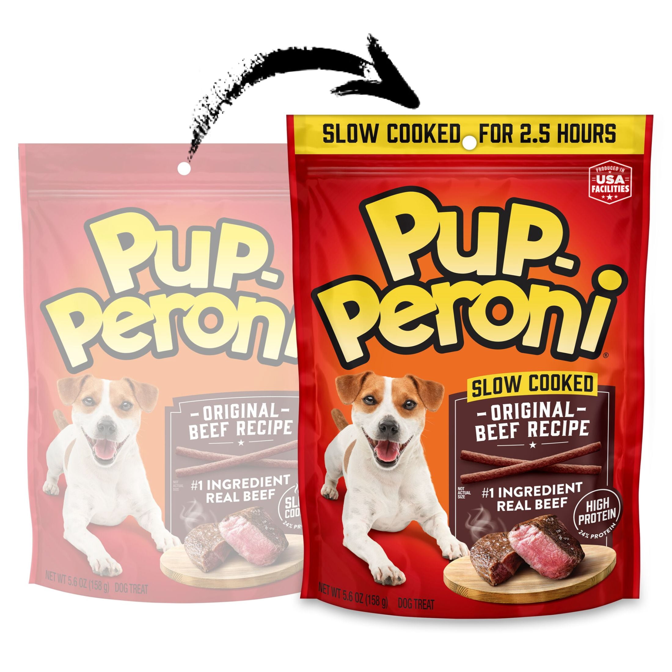 (24 pack) Pup Peroni Original Beef Recipe Dog Treats, 5.6 oz Bag