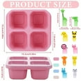 thumbnail image 2 of Qweryboo 4 Compartment Snack Containers, Portable Bento Divided Snack Boxes, Meal Prep Lunch Containers for Adults, Food Storage Containers for School, Work and Travel(Multicolor), 2 of 7