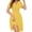 Light Yellow, variant on Chiclily Womens Summer Floral Boho Dress Casual Short Sleeve V-Neck Swing Midi Dress, Polkadots Red M