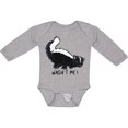 thumbnail image 3 of Inktastic Animals Cute Skunk Wasn't Me Boys or Girls Long Sleeve Baby Bodysuit, 3 of 5