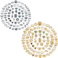 thumbnail image 1 of Set de 82 anillos apilables vintage en dorado y plateado 17 MILE, 1 of 9