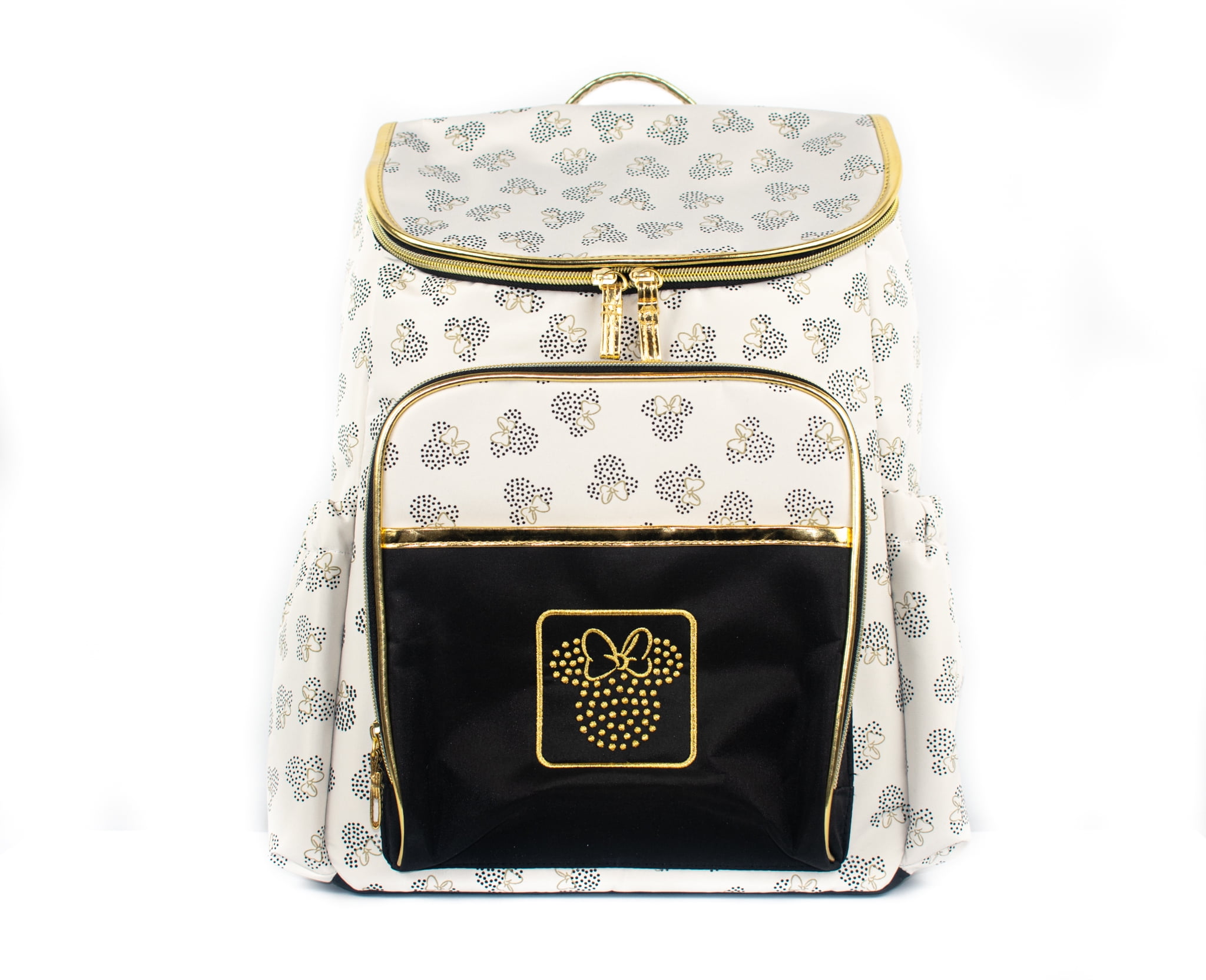 gold diaper bag