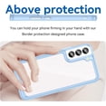 thumbnail image 2 of Case for Samsung Galaxy S22 Plus Case Slim Dropproof [Defend from Drop/Scratch/Slip/Fingerprint] Clear Acrylic Hard Back Soft TPU Bumper Hybrid Phone Cover for Samsung S22 Plus-Blue, 2 of 16