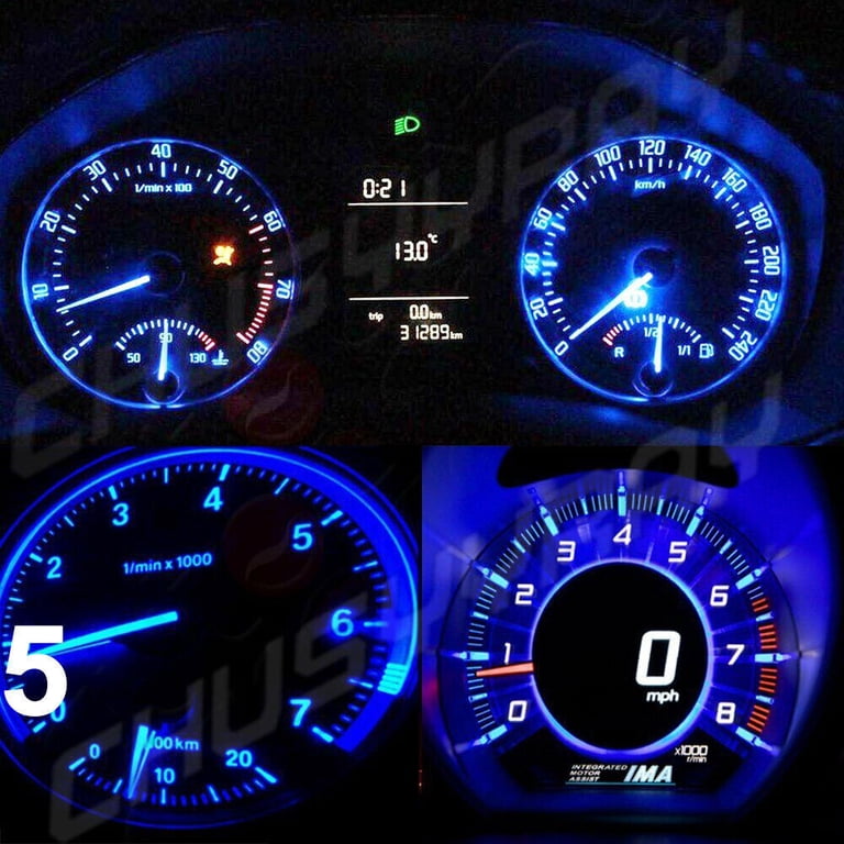 Gauge Cluster LED Dashboard Bulbs White For Chevy GMC 1988-1991 C/K Gauge Cluster LED Dashboard Bulbs White For Chevy GMC 1988-1991 C/K