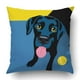 thumbnail image 1 of Funda de Almohada ABPHQTO Labrador Retriever Negro 45x45 cm, 1 of 2