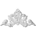 thumbnail image 1 of Ekena Millwork ONL08X04X01AS 8.87 In. W X 4.75 In. H X .75 In. P Architectural accent - Ashford Shell Center With Scrolls Onlay, 1 of 1