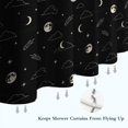 thumbnail image 6 of Black Night Sky Pattern Shower Curtain 72"x84" ,Bathroom Decorative Shower Curtains Set with 12 Hooks,Modern Waterproof Washable Shower Curtain, 6 of 6