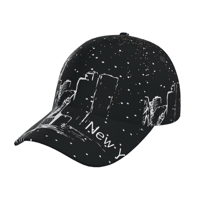 Fotbe New York City1 Gorro Clásico de Béisbol, Gorra Ajustable con Broche Snapback, Gorro de Exterior de Algodón Suave