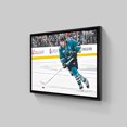 thumbnail image 3 of Joe Pavelski 20x29 Framed Canvas San Jose Sharks - Officially Licensed NHL Wall Art, 3 of 6
