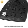 thumbnail image 6 of Unique Bargains Car Auto Rearview Left Side Heated Mirror Glass Replacement W/ Backing Plate for Nissan Murano 2009-2014, 6 of 7