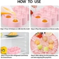thumbnail image 2 of ZHAOCHENG Molde de hielo de silicona, molde reutilizable para paletas de bricolaje, molde para paletas sin BPA, molde de hielo para niños, mini molde de hielo para jugo de frutas, limonada, batido, yo, 2 of 5