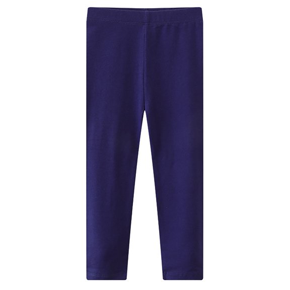 Ruyang Girls Solid Color Ankle Length Leggings Comfortable Stretchy Soft High Waist Leggings Tights Pants for Girls