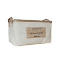 thumbnail image 3 of Caja de almacenamiento de ropa plegable grande de tela de lino y algodón, cesta de almacenamiento para aperitivos, juguetes y ropa, 3 of 5