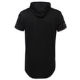 thumbnail image 2 of FashionOutfit Men's Cut Out Design Front Zipper Short Sleeves Top Hoodie, 2 of 3