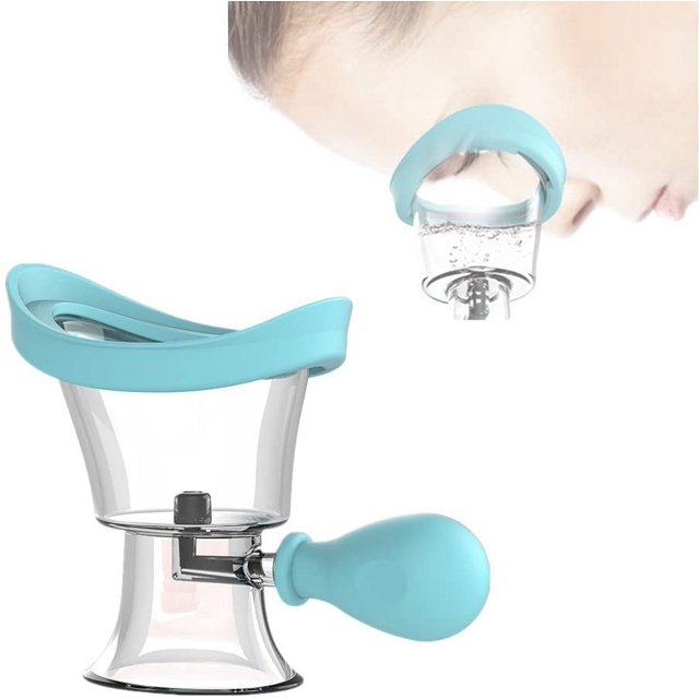 Vaso para lavado de ojos, herramienta para lavado de ojos, vaso para lavado de ojos portátil, vaso para lavado de solución para el cuidado de los ojos para el cuidado de la limpieza de los ojos (azul)
