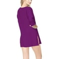thumbnail image 2 of HAPPY BAY Women's Beachwear Summer Swim Beach Dress Cover ups for Swimwear Women Swimsuit Coverups Cover-up Mini Wear 16-18 Violet_AC155, 2 of 5