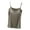 Green, variant on Camisole Tank Tops for Women Build in Bra Side Split Spaghetti Strap Comfy Soft Homewear Casual Camis