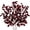 Deep-red, variant on 3PCS Artificial Fall Leaf Stems Autumn Leaves Fake Fagus Sylvatica Folige Faux Beech Leaf Branch38" Long Stems for Floral Arrangements Autumn Decoration