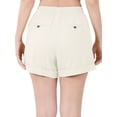 thumbnail image 5 of KOGMO Womens Lightweight Linen Shorts with Drawstring and Pockets, 5 of 7